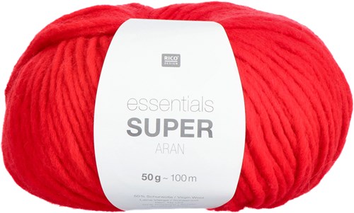 Rico Essentials Super Aran 006 Red