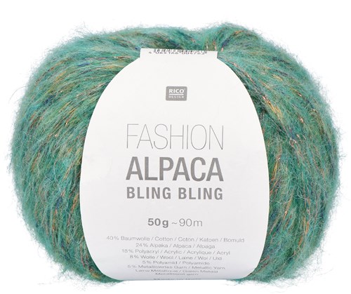 Rico Fashion Alpaca Bling Bling 004 Green