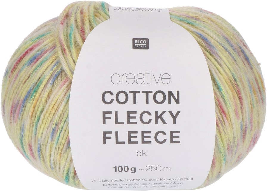 Rico Creative Cotton Flecky Fleece DK 008 Vanilla 