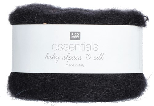 Rico Essentials Baby Alpaca Loves Silk 006 Black
