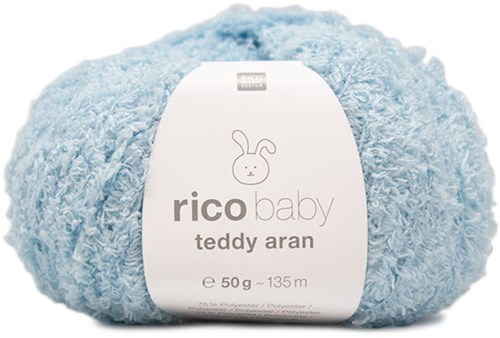 Rico Baby Teddy Aran 6 Light Blue