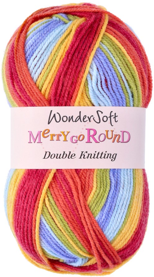 Stylecraft Wondersoft Merry Go Round DK 3154 Pastel Rainbow Yarnplaza –  For knitting  crochet