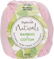 Stylecraft Naturals - Bamboo + Cotton DK 7132 Pale Pink