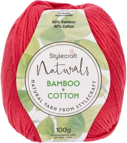 Stylecraft Naturals - Bamboo + Cotton DK 7136 Rouge