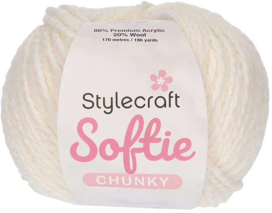 Stylecraft Softie Chunky 3982 Cream  Yarnplaza – For knitting & crochet