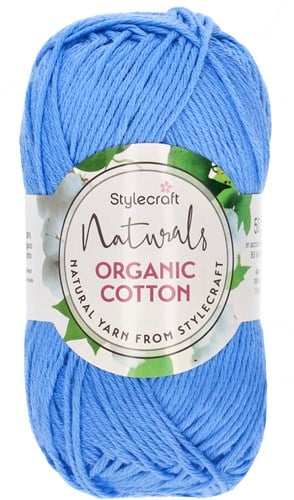 Stylecraft Naturals - Organic Cotton DK 7198 Azure