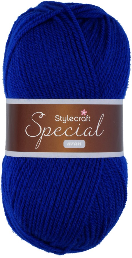 royal blue aran wool