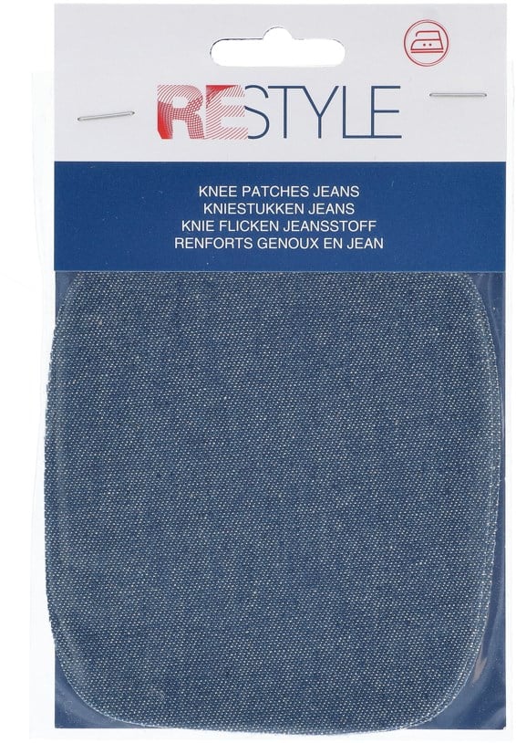 Restyle Knee Patches Jeans 10 cm x 9 cm Iron-On 