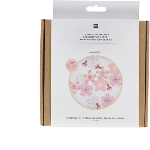 Rico Cherry Blossoms Embroidery Kit