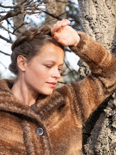 Katia Pure Alpaca Colors Long Vest Yarn and Knitting Pack-3
