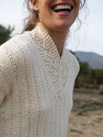 Katia Alpacotton Natural Colors V-Neck Sweater Yarn and Knitting Package-3