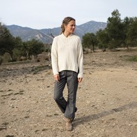 Katia Alpacotton Natural Colors V-hals trui Garen- en Breipakket