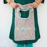 Crochet Pattern Diamond Shopper