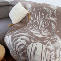 On the Fence Blanket Cream/Clay Crochet Kit -  Digital pattern included-3