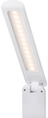 PURElite 2-in-1 Flip Lamp & Zaklamp: Oplaadbaar: Wit