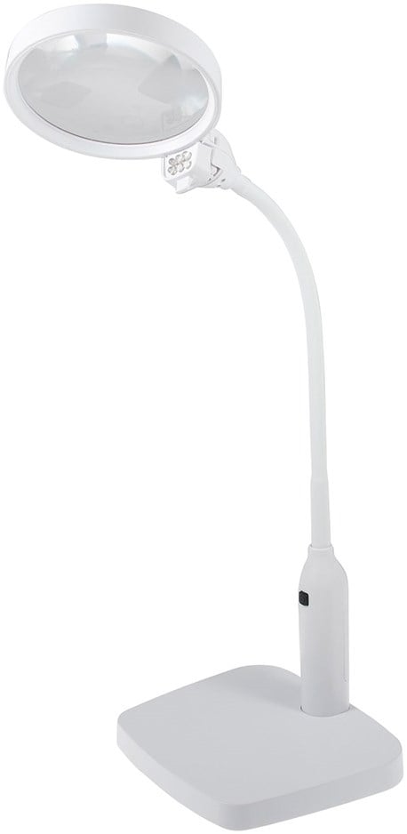 PURElite Multifunctional Magnifier Table Lamp White Yarnplaza
