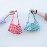 Yarn and Colors Checkered Bag Crochet Kit 072 Glass-3