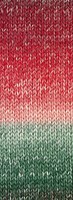 Lana Grossa Christmas Edition Big 0201 Braam/donkerrood/rood/lichtrood/ecru/wit-/donker-/zwartgroen verloopgestreept-2