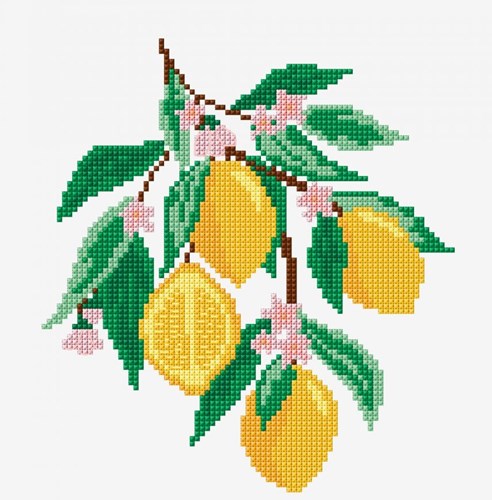 Embroidery Pattern Lemons