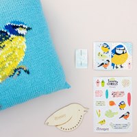 Scheepjes CKAL Blue Tit Cushion kit-2