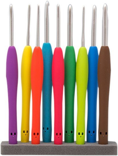  Clover Amour Crochet Hooks - Set of 5 - for Working