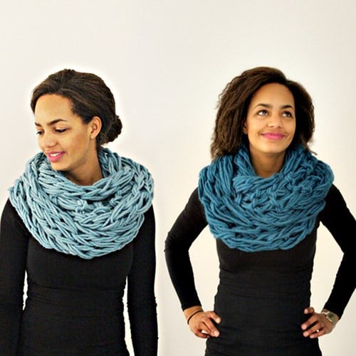 Knitting pattern armknitted snood