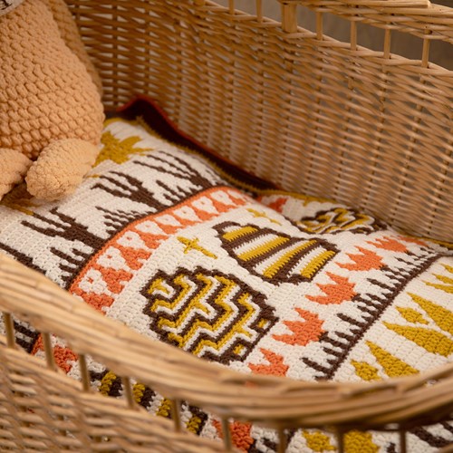 Babyversion Spring into easter blanket Retro Yarnkit-3