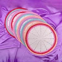 Crochet Pattern Yarn and Colors Colorful Christmas Placemats-2