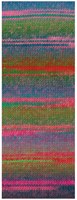 Lana Grossa Colorissimo 203 Petrol blue, pink, apple and light green, red, jade, black-blue-2