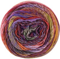 Lana Grossa Colorissimo 214 Brown-Orange,Red-Brown,Copper-Red,Lilac-Purple,Aubergine,Grey-Green,Olive