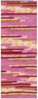 Lana Grossa Cool Wool 4 Socks Print 3 7201 Pink/Wine Red/Ecru/Yellow/Camel-2