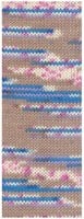 Lana Grossa Cool Wool 4 Socks Print 3 7203 Beige/Cornflower/White/Pink/Purple-2