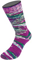 Lana Grossa Cool Wool 4 Socks Print 3 7207 Viola/Green/Dark Blue/White/Light Blue-3