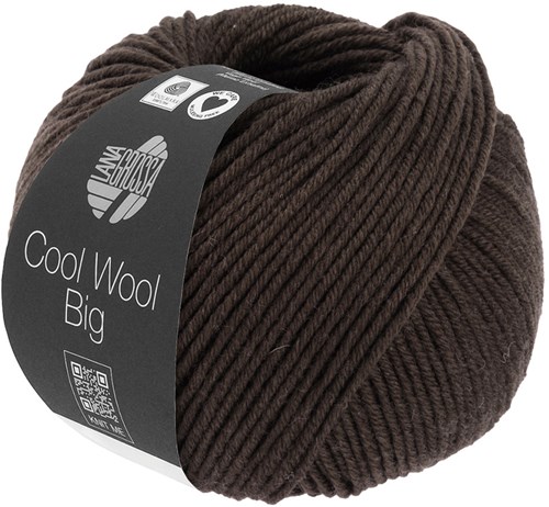 Lana Grossa Cool Wool Big 1020 Black Brown