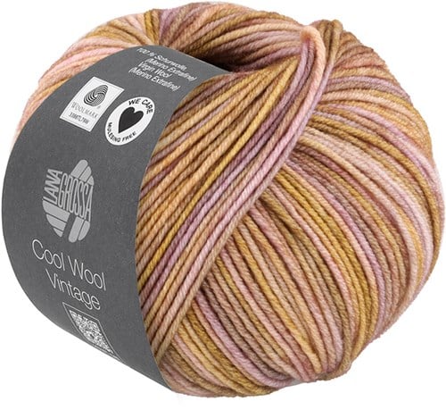 Lana Grossa Cool Wool Vintage 7386 Camel Purple