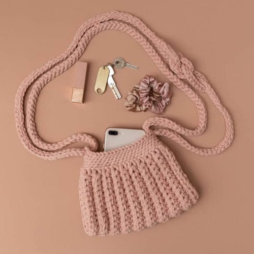 Crochet Pattern Yarn and Colors Cool Cross Body Bag-2