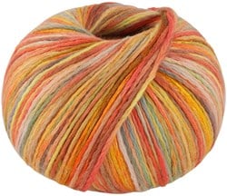 Lana Grossa Cotonella 015 Graubeige/Oliv/Gelb/Blassorange/Orange/Lachs/Nougat