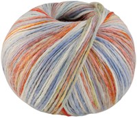 Lana Grossa Cotonella Multi 104 Raw white/light blue/pale/yellow-green/rust