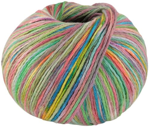 Lana Grossa Cotonella Multi 105 Green/Pink/Yellow/Petrol