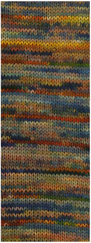Lana Grossa Cotonella Multi 107 Olive/black green/yellow/orange-2
