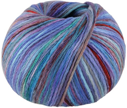 Lana Grossa Cotonella Multi 108 Blue/turquoise/red/mint/salmon