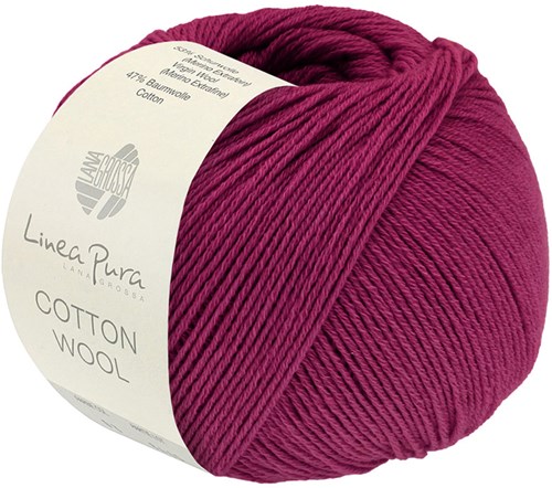 Lana Grossa Cotton Wool 028 Dark Fuchsia