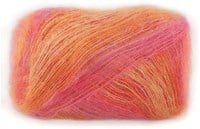 Lana Grossa Cottonhair 101 Lobster/orange/light orange/pink/fuchsia/rust