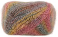 Lana Grossa Cottonhair 106 Umber/berry/ochre yellow/old pink/pink/fuchsia/smoky blue