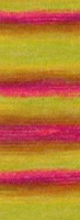 Lana Grossa Cottonhair 107 Lime/neon pink/fuchsia/brown/orange/citrus yellow-2