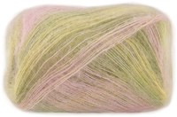 Lana Grossa Cottonhair 108 Vanilla/pink/old pink/dark olive/lime green