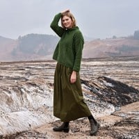 Katia Reiki Sweater with Col Yarn and Knitting Package-2
