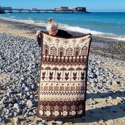 Blanket Beside the Seaside CAL by Rosina Plane yarn kit