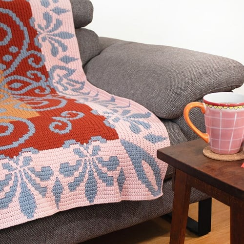 Blanket Fleur Crochet Kit 005 Dawn - Including Digital Pattern-3