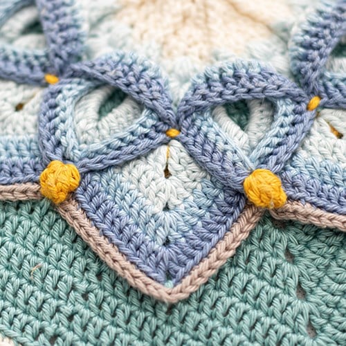 Crochet Pattern Flowerful Cushion-2